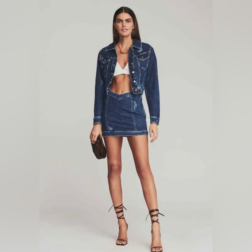 Retrofēte Wesley denim skirt